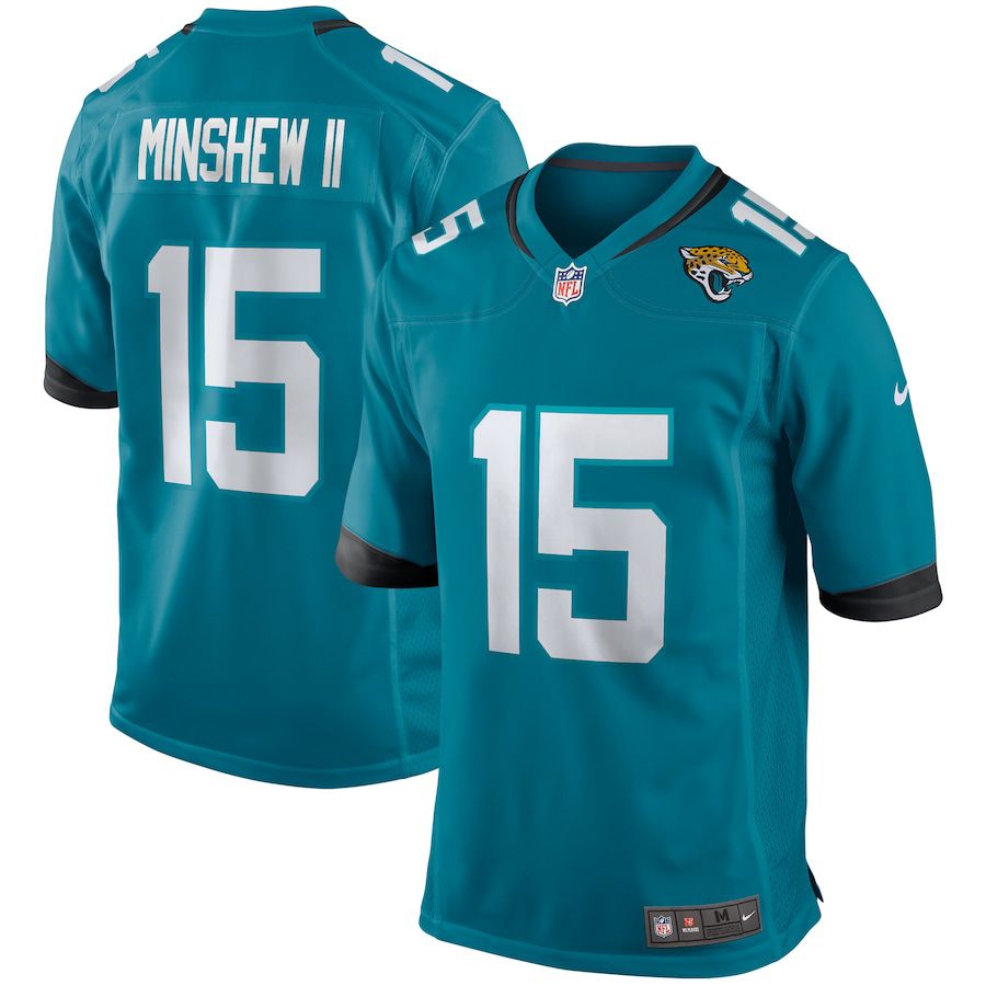 Men Jacksonville Jaguars 15 Gardner Minshew II Nike Green Game NFL Jersey